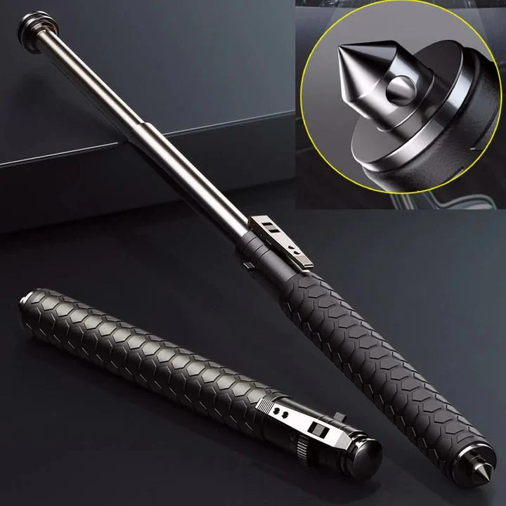 Automatic Hiking Walking Stick Safety Trekking Pole - Image 4