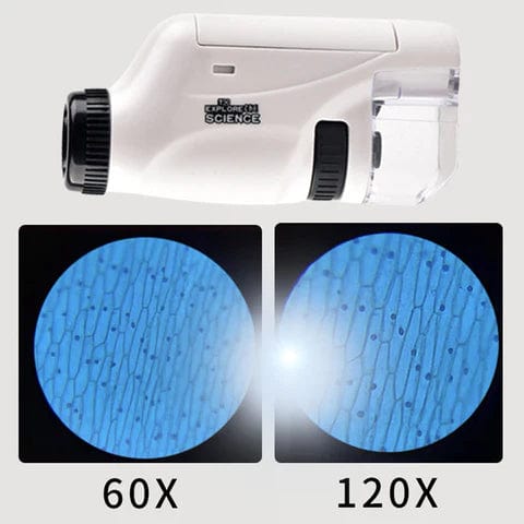 Kids Portable LED Pocket Microscope Toy - Image 4