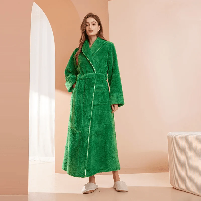 PlushTherm Robe | Soft Flannel Warm Bathrobe for Winter - Image 9